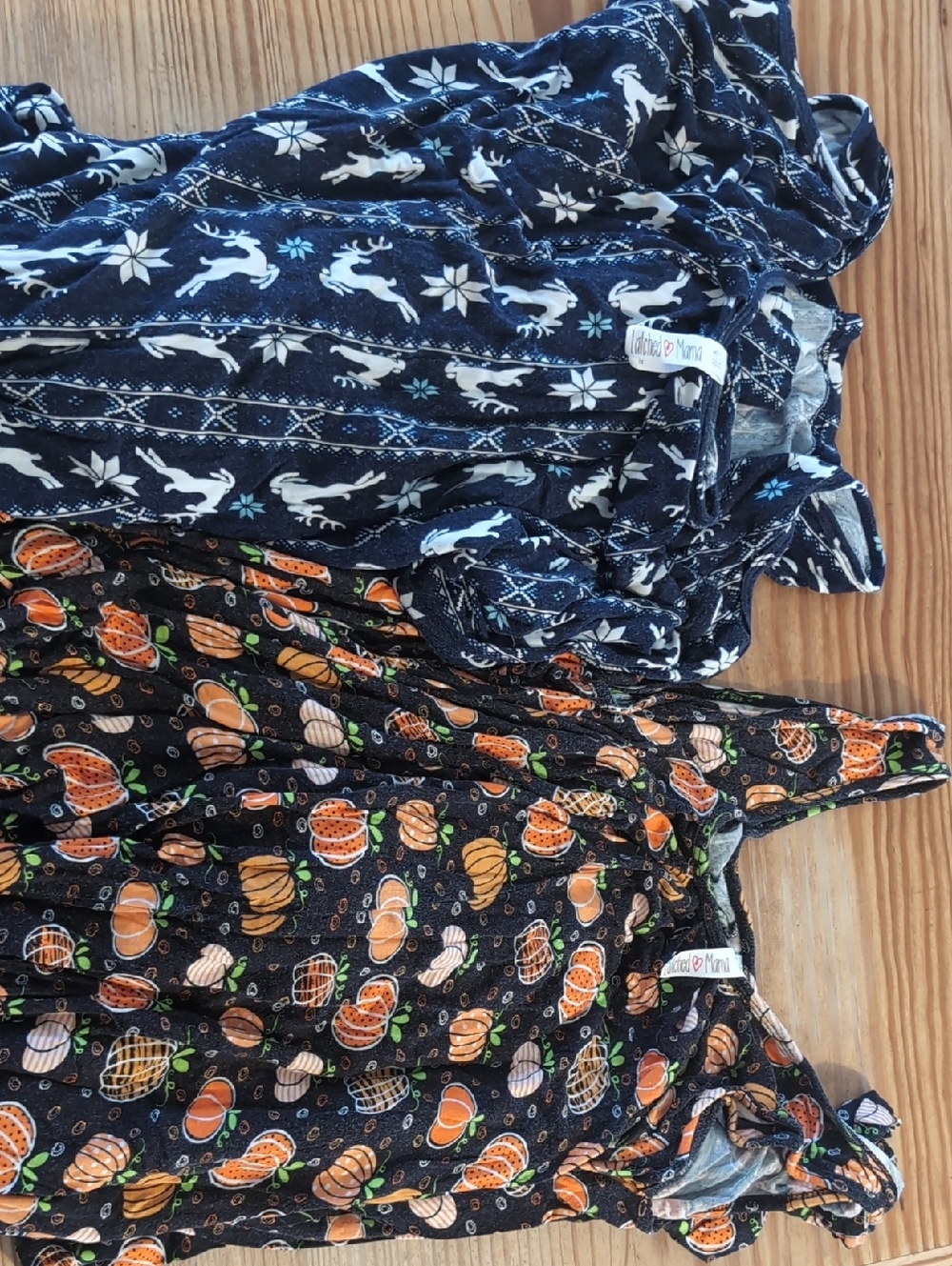 Latched Mama Holiday Rompers